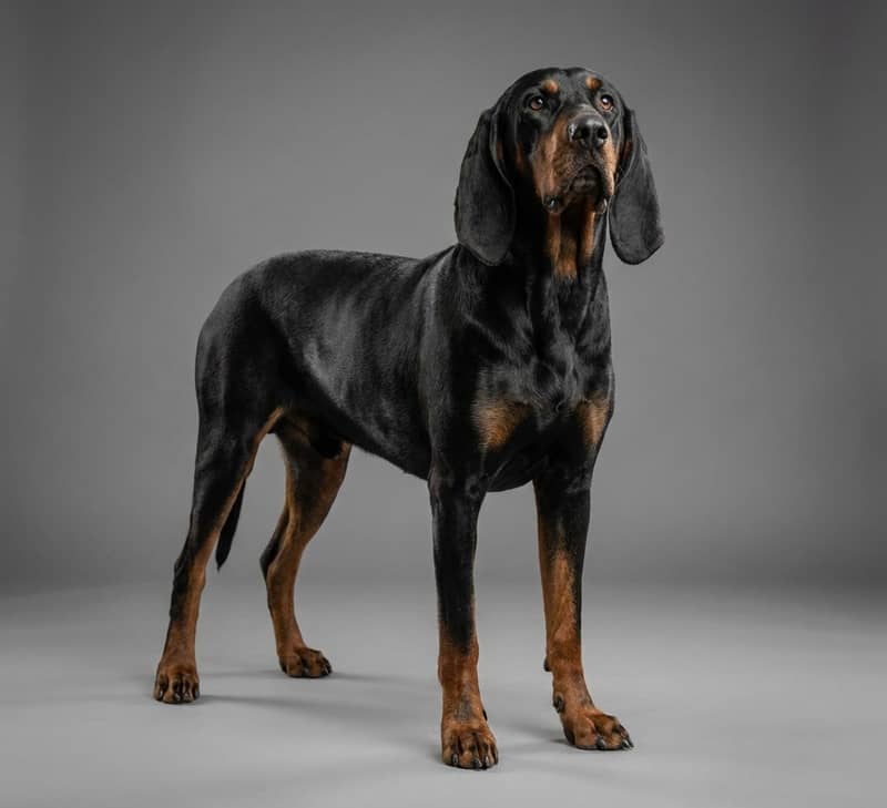 Photo de Coonhound noir et feu